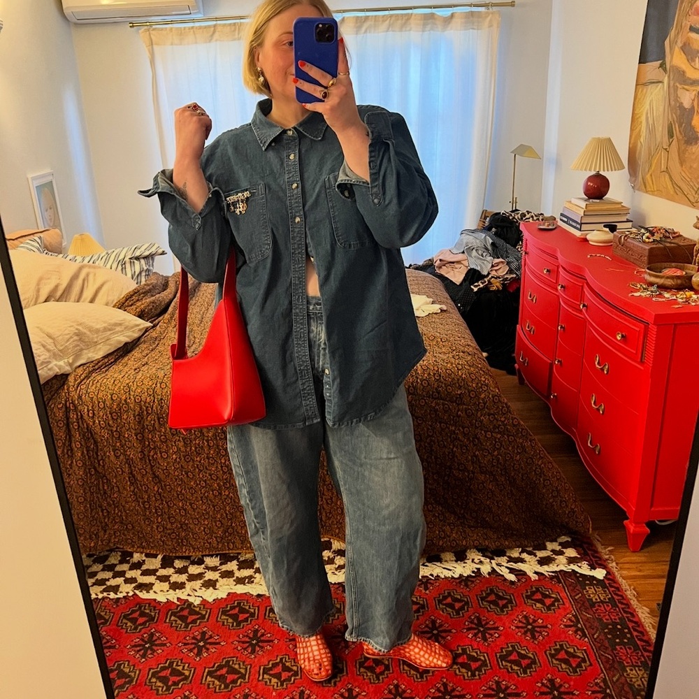 GAP High Rise Barrel Jeans